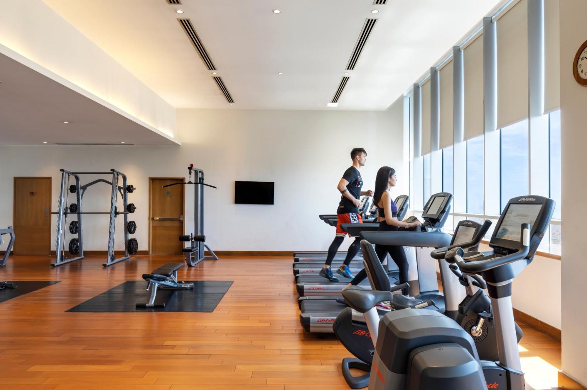 מלון Trident היידראבד מראה חיצוני תמונה The gym at the hotel